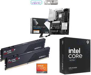 Motherboard Memory CPU Combo - MSI PRO Z890-P WIFI Bundle with G.SKILL F5-6000J3636F16GX2-FX5 and Intel Core Ultra 9 285K Motherboard Memory CPU Combo - MSI PRO Z890-P WIFI Bundle with G.SKILL F5-6000J3636F16GX2-FX5 and Intel Core Ultra 9 285K