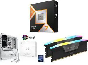CPU Motherboard Memory Combo - AMD 100-100001973WOF Bundle with ASUS ROG CROSSHAIR X870E GLACIAL and Corsair CMH32GX5M2N6400C36 CPU Motherboard Memory Combo - AMD 100-100001973WOF Bundle with ASUS ROG CROSSHAIR X870E GLACIAL and Corsair CMH32GX5M2N6400C36