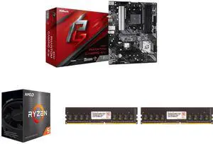 Motherboard CPU 2 x Memory Combo - ASRock B550 Phantom Gaming 4/ac Bundle with AMD Ryzen 5 5500 and 2 x V-color 2 x TD48G32S822-VC Motherboard CPU 2 x Memory Combo - ASRock B550 Phantom Gaming 4/ac Bundle with AMD Ryzen 5 5500 and 2 x V-color 2 x TD48G32S822-VC