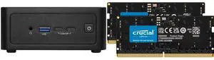 ASRock Industrial 4X4 BOX-8640U Black Fanned Barebone AMD Ryzen 5 DDR5 5600 MHz, up to 96GB (48GB per DIMM)8640U Crucial 32GB (2 x 16GB) 262-Pin DDR5 SO-DIMM DDR5 5600 Laptop Memory Model CT2K16G56C46S5 ASRock Industrial 4X4 BOX-8640U Black Fanned Barebone AMD Ryzen 5 DDR5 5600 MHz, up to 96GB (48GB per DIMM)8640U Crucial 32GB (2 x 16GB) 262-Pin DDR5 SO-DIMM DDR5 5600 Laptop Memory Model CT2K16G56C46S5