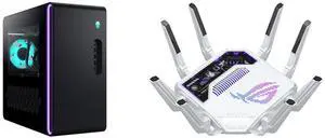Alienware Gaming Desktop PC Alienware Aurora Intel Core Ultra 9 285 32GB 1TB SSD GeForce RTX 5070 Ti Windows 11 Home - DACT1250-9216BLU-PUS ASUS ROG Rapture GT-BE19000AI Tri-band Gaming Router, WiFi 7, 802.11be, up to 3,500 sq. ft. & 200+ d Alienware Gaming Desktop PC Alienware Aurora Intel Core Ultra 9 285 32GB 1TB SSD GeForce RTX 5070 Ti Windows 11 Home - DACT1250-9216BLU-PUS ASUS ROG Rapture GT-BE19000AI Tri-band Gaming Router, WiFi 7, 802.11be, up to 3,500 sq. ft. & 200+ d