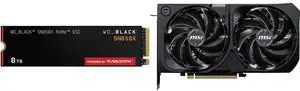 SSD GPU Combo - SanDisk WDS800T2X0E Bundle with MSI RTX 5070 12G SHADOW 2X OC SSD GPU Combo - SanDisk WDS800T2X0E Bundle with MSI RTX 5070 12G SHADOW 2X OC