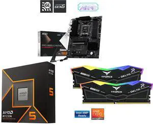 Motherboard CPU Memory Combo - MSI PRO B850-S WIFI6E Bundle with AMD Ryzen 5 9600X and Team Group FF3D516G6000HC38ADC01 Motherboard CPU Memory Combo - MSI PRO B850-S WIFI6E Bundle with AMD Ryzen 5 9600X and Team Group FF3D516G6000HC38ADC01