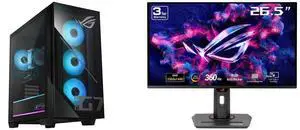 ASUS ROG G700 (2025) Gaming Desktop PC, Intel Core Ultra 7 265F Processor, NVIDIA GeForce RTX 5060Ti, 1TB M.2 NVMe PCIe 4 SSD, 32GB DDR5 RAM, Windows 11 Home, G700TF-AS766Ti ASUS ROG Strix 27" (26.5" viewable) QHD 2K 1440P 360Hz FreeSync Pr ASUS ROG G700 (2025) Gaming Desktop PC, Intel Core Ultra 7 265F Processor, NVIDIA GeForce RTX 5060Ti, 1TB M.2 NVMe PCIe 4 SSD, 32GB DDR5 RAM, Windows 11 Home, G700TF-AS766Ti ASUS ROG Strix 27" (26.5" viewable) QHD 2K 1440P 360Hz FreeSync Pr