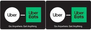 2 x Uber $100 Gift Card (Email Delivery) 2 x Uber $100 Gift Card (Email Delivery)