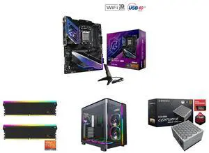 ASRock X870E NOVA WIFI AM5 ATX Motherboard V-COLOR Manta XSky DDR5 32GB (2x16GB) 6400MHz CL32 1.4V SK Hynix IC RGB Gaming Desktop Upgrade Memory Module Black, for AMD EXPO TMXSAL1664832KWK MONTECH, KING 95 PRO Dual-Chamber ATX Mid-Tower PC ASRock X870E NOVA WIFI AM5 ATX Motherboard V-COLOR Manta XSky DDR5 32GB (2x16GB) 6400MHz CL32 1.4V SK Hynix IC RGB Gaming Desktop Upgrade Memory Module Black, for AMD EXPO TMXSAL1664832KWK MONTECH, KING 95 PRO Dual-Chamber ATX Mid-Tower PC