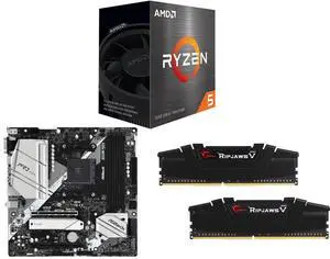 CPU Motherboard Memory Combo - AMD Ryzen 5 5500 Bundle with ASRock B550M PRO4 and G.SKILL F4-3200C16D-16GVKB CPU Motherboard Memory Combo - AMD Ryzen 5 5500 Bundle with ASRock B550M PRO4 and G.SKILL F4-3200C16D-16GVKB