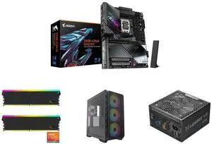 GIGABYTE Z890 AORUS MASTER Ultra Core (Series 2) LGA 1851, ATX, DDR5, 5x M.2, PCIe 5.0, Thunderbolt 4, WIFI7, 10GbE LAN, EZ-Latch V-COLOR Manta XSky DDR5 32GB (2x16GB) 6000MHz CL30 SK Hynix IC RGB Gaming Desktop Memory Module Black, for AMD GIGABYTE Z890 AORUS MASTER Ultra Core (Series 2) LGA 1851, ATX, DDR5, 5x M.2, PCIe 5.0, Thunderbolt 4, WIFI7, 10GbE LAN, EZ-Latch V-COLOR Manta XSky DDR5 32GB (2x16GB) 6000MHz CL30 SK Hynix IC RGB Gaming Desktop Memory Module Black, for AMD