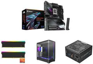 GIGABYTE Z890 AORUS MASTER Ultra Core (Series 2) LGA 1851, ATX, DDR5, 5x M.2, PCIe 5.0, Thunderbolt 4, WIFI7, 10GbE LAN, EZ-Latch V-COLOR Manta XSky DDR5 32GB (2x16GB) 6400MHz CL32 1.4V SK Hynix IC RGB Gaming Desktop Upgrade Memory Module B GIGABYTE Z890 AORUS MASTER Ultra Core (Series 2) LGA 1851, ATX, DDR5, 5x M.2, PCIe 5.0, Thunderbolt 4, WIFI7, 10GbE LAN, EZ-Latch V-COLOR Manta XSky DDR5 32GB (2x16GB) 6400MHz CL32 1.4V SK Hynix IC RGB Gaming Desktop Upgrade Memory Module B