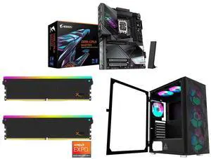 GIGABYTE Z890 AORUS MASTER Ultra Core (Series 2) LGA 1851, ATX, DDR5, 5x M.2, PCIe 5.0, Thunderbolt 4, WIFI7, 10GbE LAN, EZ-Latch V-COLOR Manta XSky DDR5 32GB (2x16GB) 6000MHz CL30 SK Hynix IC RGB Gaming Desktop Memory Module Black, for AMD GIGABYTE Z890 AORUS MASTER Ultra Core (Series 2) LGA 1851, ATX, DDR5, 5x M.2, PCIe 5.0, Thunderbolt 4, WIFI7, 10GbE LAN, EZ-Latch V-COLOR Manta XSky DDR5 32GB (2x16GB) 6000MHz CL30 SK Hynix IC RGB Gaming Desktop Memory Module Black, for AMD