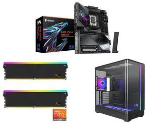 GIGABYTE Z890 AORUS MASTER Ultra Core (Series 2) LGA 1851, ATX, DDR5, 5x M.2, PCIe 5.0, Thunderbolt 4, WIFI7, 10GbE LAN, EZ-Latch V-COLOR Manta XSky DDR5 32GB (2x16GB) 6400MHz CL32 1.4V SK Hynix IC RGB Gaming Desktop Upgrade Memory Module B GIGABYTE Z890 AORUS MASTER Ultra Core (Series 2) LGA 1851, ATX, DDR5, 5x M.2, PCIe 5.0, Thunderbolt 4, WIFI7, 10GbE LAN, EZ-Latch V-COLOR Manta XSky DDR5 32GB (2x16GB) 6400MHz CL32 1.4V SK Hynix IC RGB Gaming Desktop Upgrade Memory Module B