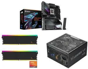 GIGABYTE Z890 AORUS MASTER Ultra Core (Series 2) LGA 1851, ATX, DDR5, 5x M.2, PCIe 5.0, Thunderbolt 4, WIFI7, 10GbE LAN, EZ-Latch V-COLOR Manta XSky DDR5 32GB (2x16GB) 6400MHz CL32 1.4V SK Hynix IC RGB Gaming Desktop Upgrade Memory Module B GIGABYTE Z890 AORUS MASTER Ultra Core (Series 2) LGA 1851, ATX, DDR5, 5x M.2, PCIe 5.0, Thunderbolt 4, WIFI7, 10GbE LAN, EZ-Latch V-COLOR Manta XSky DDR5 32GB (2x16GB) 6400MHz CL32 1.4V SK Hynix IC RGB Gaming Desktop Upgrade Memory Module B