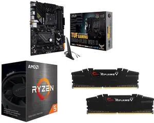 Motherboard CPU Memory Combo - ASUS TUF GAMING B550-PLUS WIFI II Bundle with AMD Ryzen 5 5500 and G.SKILL F4-3200C16D-16GVKB Motherboard CPU Memory Combo - ASUS TUF GAMING B550-PLUS WIFI II Bundle with AMD Ryzen 5 5500 and G.SKILL F4-3200C16D-16GVKB