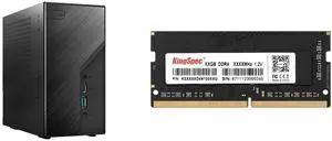 ASRock DeskMini B760 Series Black Mini PC Barebone System,Supports 14th, 13th & 12th Gen Intel ,Multi Video Output, 155 x 155 x 80 mm (1.92L) KingSpec 16GB 260-Pin DDR4 SO-DIMM 3200 (PC4 25600) 16G Laptop Ram Memory Model For Notebook ASRock DeskMini B760 Series Black Mini PC Barebone System,Supports 14th, 13th & 12th Gen Intel ,Multi Video Output, 155 x 155 x 80 mm (1.92L) KingSpec 16GB 260-Pin DDR4 SO-DIMM 3200 (PC4 25600) 16G Laptop Ram Memory Model For Notebook