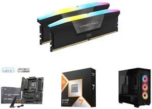 CORSAIR Vengeance RGB 96GB (2 x 48GB) 288-Pin PC RAM DDR5 7200 (PC5 57600) Desktop Memory Model CMH96GX5M2N7200C40 MSI MAG MAG X870E TOMAHAWK WIFI AM5 AMD X870E SATA 6Gb/s M.2 DDR5 Wi-Fi 7 5G LAN ATX Motherboards AMD Ryzen 7 9800X3D - Ryzen CORSAIR Vengeance RGB 96GB (2 x 48GB) 288-Pin PC RAM DDR5 7200 (PC5 57600) Desktop Memory Model CMH96GX5M2N7200C40 MSI MAG MAG X870E TOMAHAWK WIFI AM5 AMD X870E SATA 6Gb/s M.2 DDR5 Wi-Fi 7 5G LAN ATX Motherboards AMD Ryzen 7 9800X3D - Ryzen
