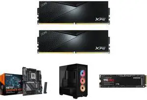 XPG LANCER 32GB (2 x 16GB) 288-Pin PC RAM DDR5 6000 (PC5 48000) Desktop Memory Model AX5U6000C3016G-DCLABK GIGABYTE X870 GAMING X WIFI7 AM5 LGA 1718, ATX, DDR5, 4x M.2, PCIe 5.0, USB4, Wi-Fi 7, 2.5GbE LAN, EZ-Latch, 5-Year Warranty CORSAIR XPG LANCER 32GB (2 x 16GB) 288-Pin PC RAM DDR5 6000 (PC5 48000) Desktop Memory Model AX5U6000C3016G-DCLABK GIGABYTE X870 GAMING X WIFI7 AM5 LGA 1718, ATX, DDR5, 4x M.2, PCIe 5.0, USB4, Wi-Fi 7, 2.5GbE LAN, EZ-Latch, 5-Year Warranty CORSAIR