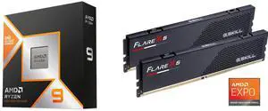AMD Ryzen 9 9900X3D - Ryzen 9 9000 Series Granite Ridge (Zen 5) 12-Core 4.4 GHz Socket AM5 120W AMD Radeon Graphics Processor - 100-100001368WOF G.SKILL Flare X5 Series AMD EXPO 32GB (2 x 16GB) 288-Pin PC RAM DDR5 6000 Desktop Memory Model AMD Ryzen 9 9900X3D - Ryzen 9 9000 Series Granite Ridge (Zen 5) 12-Core 4.4 GHz Socket AM5 120W AMD Radeon Graphics Processor - 100-100001368WOF G.SKILL Flare X5 Series AMD EXPO 32GB (2 x 16GB) 288-Pin PC RAM DDR5 6000 Desktop Memory Model