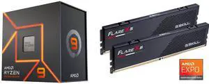 AMD Ryzen 9 7900X - Zen 4 12-Core 4.7 GHz - Socket AM5 - 170W Desktop Processor (100-100000589WOF) G.SKILL Flare X5 Series AMD EXPO 32GB (2 x 16GB) 288-Pin PC RAM DDR5 6000 Desktop Memory Model F5-6000J3636F16GX2-FX5 AMD Ryzen 9 7900X - Zen 4 12-Core 4.7 GHz - Socket AM5 - 170W Desktop Processor (100-100000589WOF) G.SKILL Flare X5 Series AMD EXPO 32GB (2 x 16GB) 288-Pin PC RAM DDR5 6000 Desktop Memory Model F5-6000J3636F16GX2-FX5