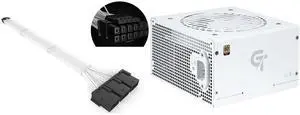 SAMA PCI-E 5.0 GPU PSU Cable 12+4pin to 3×8PIN 12VHPWR Sleeved Extension Cable Plug Connector 340mm 16AWG Power Supply Cable for RTX 3090Ti 4070 4080 White and SAMA GT850WH White 80 PLUS Gold Fully Modular ATX Power Supply - ATX 3.1 & PCIe 5.1 Compliant - Japanese Capacitors - FDB Fan with Auto Speed Control - 5 Year Warranty SAMA PCI-E 5.0 GPU PSU Cable 12+4pin to 3×8PIN 12VHPWR Sleeved Extension Cable Plug Connector 340mm 16AWG Power Supply Cable for RTX 3090Ti 4070 4080 White and SAMA GT850WH White 80 PLUS Gold Fully Modular ATX Power Supply - ATX 3.1 & PCIe 5.1 Compliant - Japanese Capacitors - FDB Fan with Auto Speed Control - 5 Year Warranty