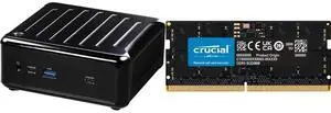 ASRock Industrial NUC BOX-1360P/D5 Barebone Systems - Mini-PC (13th Gen Intel CPU DDR5 4800, support Quad-Display, USB4) Crucial 32GB 262-Pin DDR5 SO-DIMM DDR5 5600 Laptop Memory Model CT32G56C46S5 ASRock Industrial NUC BOX-1360P/D5 Barebone Systems - Mini-PC (13th Gen Intel CPU DDR5 4800, support Quad-Display, USB4) Crucial 32GB 262-Pin DDR5 SO-DIMM DDR5 5600 Laptop Memory Model CT32G56C46S5