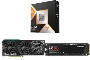 CPU GPU SSD Combo - AMD RYZEN 7 9850X3D with ASRock RX9070XT CL 16G and SAMSUNG 990 PRO 2TB SSD CPU GPU SSD Combo - AMD RYZEN 7 9850X3D with ASRock RX9070XT CL 16G and SAMSUNG 990 PRO 2TB SSD