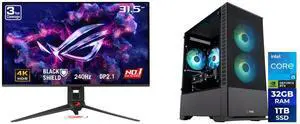 Monitor Desktop Combo - ASUS PG32UCDM3 Bundle with ABS C1A45N56R1 Monitor Desktop Combo - ASUS PG32UCDM3 Bundle with ABS C1A45N56R1