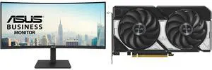Monitor GPU Combo - ASUS VA34VCPSR Bundle with ASUS DUAL-RTX5060-O8G Monitor GPU Combo - ASUS VA34VCPSR Bundle with ASUS DUAL-RTX5060-O8G