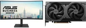 Monitor GPU Combo - ASUS VA34VCPSR Bundle with MSI RTX 5060 Ti 16G VENTUS 2X OC BLACK PLUS Monitor GPU Combo - ASUS VA34VCPSR Bundle with MSI RTX 5060 Ti 16G VENTUS 2X OC BLACK PLUS