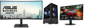 Monitor Desktop Combo - ASUS VA34VCPSR Bundle with ABS CA120A5802 Monitor Desktop Combo - ASUS VA34VCPSR Bundle with ABS CA120A5802