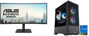 Monitor Desktop Combo - ASUS VA34VCPSR Bundle with ABS CA14700F50605 Monitor Desktop Combo - ASUS VA34VCPSR Bundle with ABS CA14700F50605