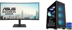 Monitor Desktop Combo - ASUS VA34VCPSR Bundle with ABS SIIA14900KF5070Ti Monitor Desktop Combo - ASUS VA34VCPSR Bundle with ABS SIIA14900KF5070Ti