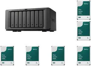 Synology 8-bay DiskStation DS1825+ (Diskless) 8 x Synology 4TB HAT3300 Plus Series SATA III 3.5" Internal NAS HDD (HAT3310-4T) Synology 8-bay DiskStation DS1825+ (Diskless) 8 x Synology 4TB HAT3300 Plus Series SATA III 3.5" Internal NAS HDD (HAT3310-4T)