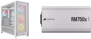 CORSAIR FRAME 5000D RS ARGB Modular Mid-Tower PC Case, White CORSAIR RMx Shift White Series, RM750x Shift White, 750 Watt, 80 PLUS GOLD Certified, Fully Modular Power Supply CORSAIR FRAME 5000D RS ARGB Modular Mid-Tower PC Case, White CORSAIR RMx Shift White Series, RM750x Shift White, 750 Watt, 80 PLUS GOLD Certified, Fully Modular Power Supply