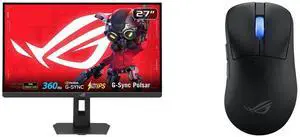 ASUS ROG STRIX 27" QHD 360Hz monitor with dual mode to 25" Full HD, AMD FreeSync, G-Sync, HDR400, adjustable stand. Includes ASUS ROG Keris II WL mouse, 54g, 42000-dpi, wireless/wired, up to 8000 Hz polling rate - Black ASUS ROG STRIX 27" QHD 360Hz monitor with dual mode to 25" Full HD, AMD FreeSync, G-Sync, HDR400, adjustable stand. Includes ASUS ROG Keris II WL mouse, 54g, 42000-dpi, wireless/wired, up to 8000 Hz polling rate - Black