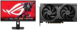 ASUS ROG STRIX 27" QHD 360Hz to 25" Full HD IPS, FreeSync & G-Sync, HDR400, Adjustable Stand XG27AQNGV MSI Ventus GeForce RTX 5060 Ti Graphics Card (16G VENTUS 2X OC BLACK PLUS) ASUS ROG STRIX 27" QHD 360Hz to 25" Full HD IPS, FreeSync & G-Sync, HDR400, Adjustable Stand XG27AQNGV MSI Ventus GeForce RTX 5060 Ti Graphics Card (16G VENTUS 2X OC BLACK PLUS)