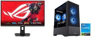 ASUS ROG STRIX 27" QHD 360Hz to 25" Full HD IPS AMD FreeSync & G-Sync HDR400, Adjustable Stand XG27AQNGV ABS Cyclone Aqua Gaming PC - Win 11 - Intel i5-14400F - RTX 5060 8GB - DLSS 4 - 32GB DDR4 - 1TB NVMe SSD - CA14400F50605 ASUS ROG STRIX 27" QHD 360Hz to 25" Full HD IPS AMD FreeSync & G-Sync HDR400, Adjustable Stand XG27AQNGV ABS Cyclone Aqua Gaming PC - Win 11 - Intel i5-14400F - RTX 5060 8GB - DLSS 4 - 32GB DDR4 - 1TB NVMe SSD - CA14400F50605