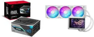 ASUS ROG Thor 1200W Platinum III PSU (80 PLUS Platinum, ATX 3.1, GaN MOSFET, Voltage Stabilizer, OLED Display, Turbo Mode, 10-Year Warranty) ASUS ROG RYUO IV 360 ARGB White with 6.67" AMOLED, Asetek Emma Gen8 V2 pump, ARGB fans ASUS ROG Thor 1200W Platinum III PSU (80 PLUS Platinum, ATX 3.1, GaN MOSFET, Voltage Stabilizer, OLED Display, Turbo Mode, 10-Year Warranty) ASUS ROG RYUO IV 360 ARGB White with 6.67" AMOLED, Asetek Emma Gen8 V2 pump, ARGB fans