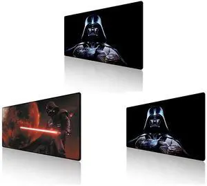 Alpha Fit Star Wars Gaming Mouse Pad XXL (31.5" x 11.8") - Darth Vader Dark Side Art - Large Mouse Pad Extended - Extra Large Gaming Mouse Pads Sith Lord Desk Mat 31 and Alpha Fit Starwar Gaming Mouse Pad XXL (31.5" x 11.8") - Star Wars Themed Large Mouse Pad - Extra Large Gaming Mouse Pads with Non-Slip Rubber Base & Stitched Edges for Sci-Fi Setup Alpha Fit Star Wars Gaming Mouse Pad XXL (31.5" x 11.8") - Darth Vader Dark Side Art - Large Mouse Pad Extended - Extra Large Gaming Mouse Pads Sith Lord Desk Mat 31 and Alpha Fit Starwar Gaming Mouse Pad XXL (31.5" x 11.8") - Star Wars Themed Large Mouse Pad - Extra Large Gaming Mouse Pads with Non-Slip Rubber Base & Stitched Edges for Sci-Fi Setup