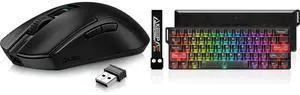 DAREU A950GM Wireless Gaming Mouse: 60g, 26K DPI PAW3395 Sensor, 2.4G/BT/Wired, 30-40min Fast Charge, 5 Programmable Buttons. DAREU COOL60 Keyboard: Hall Effect, SOCD, 0.01mm Actuation, 8000 Hz, Hot-swap, RGB Backlit DAREU A950GM Wireless Gaming Mouse: 60g, 26K DPI PAW3395 Sensor, 2.4G/BT/Wired, 30-40min Fast Charge, 5 Programmable Buttons. DAREU COOL60 Keyboard: Hall Effect, SOCD, 0.01mm Actuation, 8000 Hz, Hot-swap, RGB Backlit