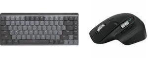 Logitech MX Mechanical Mini Wireless Illuminated Keyboard, Clicky Switches, Backlit, Bluetooth, USB-C, macOS, Windows, Linux, iOS, Android, Graphite Logitech MX Master 3S Black Bluetooth Wireless Darkfield high precision Gaming Mouse Logitech MX Mechanical Mini Wireless Illuminated Keyboard, Clicky Switches, Backlit, Bluetooth, USB-C, macOS, Windows, Linux, iOS, Android, Graphite Logitech MX Master 3S Black Bluetooth Wireless Darkfield high precision Gaming Mouse