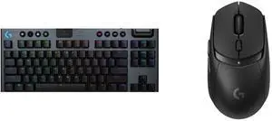 Logitech G915 X TKL Wireless Mechanical Gaming Keyboard - GL Blue Clicky Switches, RGB Backlighting - Black & Logitech G309 Wireless Gaming Mouse, LIGHTFORCE Switches, HERO 25K Sensor, 300+ Hr Battery, 6 Programmable Buttons - Black Logitech G915 X TKL Wireless Mechanical Gaming Keyboard - GL Blue Clicky Switches, RGB Backlighting - Black & Logitech G309 Wireless Gaming Mouse, LIGHTFORCE Switches, HERO 25K Sensor, 300+ Hr Battery, 6 Programmable Buttons - Black