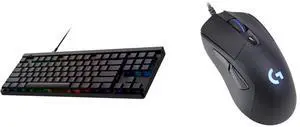 Logitech G515 Compact Low Profile TKL Wired Gaming Keyboard - GL Tactile Switches - Black Logitech G403 Hero 25K Gaming Mouse, Lightsync RGB, Lightweight 87G+10G optional, Braided Cable, 25, 600 DPI, Rubber Side Grips Logitech G515 Compact Low Profile TKL Wired Gaming Keyboard - GL Tactile Switches - Black Logitech G403 Hero 25K Gaming Mouse, Lightsync RGB, Lightweight 87G+10G optional, Braided Cable, 25, 600 DPI, Rubber Side Grips