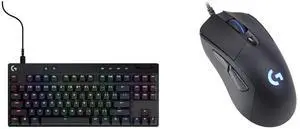 Logitech G PRO X TKL RAPID Tenkeyless Wired Gaming Keyboard: Magnetic Analog Switches, Rapid Trigger, Adjustable Actuation, Customizable RGB, Black, USB. Logitech G403 Hero 25K Mouse: Lightsync RGB, 87G+10G, Braided Cable, 25,600 DPI, Rubbe Logitech G PRO X TKL RAPID Tenkeyless Wired Gaming Keyboard: Magnetic Analog Switches, Rapid Trigger, Adjustable Actuation, Customizable RGB, Black, USB. Logitech G403 Hero 25K Mouse: Lightsync RGB, 87G+10G, Braided Cable, 25,600 DPI, Rubbe