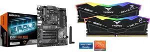 GIGABYTE B550 EAGLE WIFI6 Motherboard, Supports AMD AM4 Ryzen 5000 Processors, ATX, DDR4, 2x M.2, PCIe 4.0, WIFI6, 1GbE LAN, EZ-Latch Team Group 16GB (2 x 8GB) 288-Pin PC RAM DDR5 6000 (PC5 48000) Memory Model FF3D516G6000HC38ADC01 GIGABYTE B550 EAGLE WIFI6 Motherboard, Supports AMD AM4 Ryzen 5000 Processors, ATX, DDR4, 2x M.2, PCIe 4.0, WIFI6, 1GbE LAN, EZ-Latch Team Group 16GB (2 x 8GB) 288-Pin PC RAM DDR5 6000 (PC5 48000) Memory Model FF3D516G6000HC38ADC01