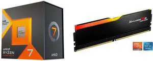 CPU Memory Combo - AMD Ryzen 7 7800X3D Bundle with G.SKILL F5-6000J3636F16GX1-RM5NRK CPU Memory Combo - AMD Ryzen 7 7800X3D Bundle with G.SKILL F5-6000J3636F16GX1-RM5NRK