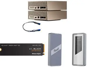 PNY NVDGXSPARK2PK-KIT NVIDIA DGX Spark 2 Pack (bundle +1 Cable) - NVIDIA GB10 Grace Blackwell Superchip - 128GB LPDDR5x - ARM Processor - 4TB NVME M.2 SSD - WiFi 7 WD_BLACK 1TB SN850X NVMe SSD - Gen4 PCIe, M.2 2280, Up to 7,300 MB/s - Rosew PNY NVDGXSPARK2PK-KIT NVIDIA DGX Spark 2 Pack (bundle +1 Cable) - NVIDIA GB10 Grace Blackwell Superchip - 128GB LPDDR5x - ARM Processor - 4TB NVME M.2 SSD - WiFi 7 WD_BLACK 1TB SN850X NVMe SSD - Gen4 PCIe, M.2 2280, Up to 7,300 MB/s - Rosew