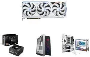 GPU PSU Computer Case Motherboard Combo - ASUS ROG-ASTRAL-RTX5090-O32G-WHITE Bundle with ASUS TUF-GAMING-1200G and ASUS GX601 ROG STRIX HELIOS CASE/WT/AL/WITH HANDLE and ASUS X870 AYW GAMING WIFI W GPU PSU Computer Case Motherboard Combo - ASUS ROG-ASTRAL-RTX5090-O32G-WHITE Bundle with ASUS TUF-GAMING-1200G and ASUS GX601 ROG STRIX HELIOS CASE/WT/AL/WITH HANDLE and ASUS X870 AYW GAMING WIFI W