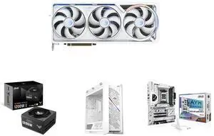GPU PSU Computer Case Motherboard Combo - ASUS ROG-ASTRAL-RTX5090-O32G-WHITE Bundle with ASUS TUF-GAMING-1200G and ASUS ROG STRIX HELIOS II GX601S WHITE and ASUS X870 AYW GAMING WIFI W GPU PSU Computer Case Motherboard Combo - ASUS ROG-ASTRAL-RTX5090-O32G-WHITE Bundle with ASUS TUF-GAMING-1200G and ASUS ROG STRIX HELIOS II GX601S WHITE and ASUS X870 AYW GAMING WIFI W