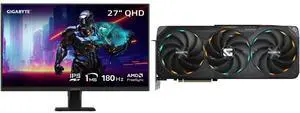 GIGABYTE 27" QHD 2K 1440P 180hz IPS with AMD FreeSync Premium 1ms HDR ready Gaming Computer Monitor GS27QA GIGABYTE Gaming GeForce RTX 5070 Ti Graphics Card GV-N507TGAMING OC-16GD GIGABYTE 27" QHD 2K 1440P 180hz IPS with AMD FreeSync Premium 1ms HDR ready Gaming Computer Monitor GS27QA GIGABYTE Gaming GeForce RTX 5070 Ti Graphics Card GV-N507TGAMING OC-16GD