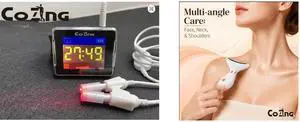 All-in-One Laser Therapy Watch: Monitoring Pressure, Glucose & Heart Health - COZING-WS11 Universal Medical Wearable and V-Shape Facial Neck Massager with 3 Colors LED Light All-in-One Laser Therapy Watch: Monitoring Pressure, Glucose & Heart Health - COZING-WS11 Universal Medical Wearable and V-Shape Facial Neck Massager with 3 Colors LED Light